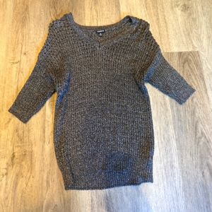 Torrid dark gray/silver size 0 knitted top
